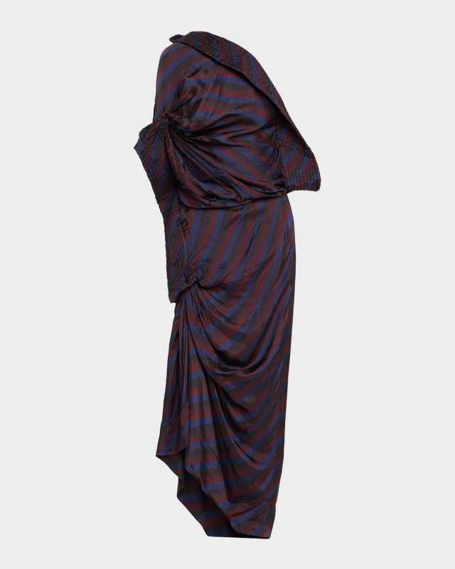 Dolla Draped Satin Halter Dress